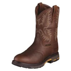 Men's Ariat 10" Workhog Pull-On Boots 13 Men's Ariat 10" Workhog Pull-On Boots -Boots Sale Store 0 650 ariat 10 workhog pull on dark copper
