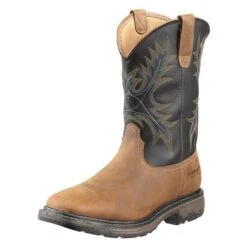 Men's Ariat 11" Workhog Wide Square Toe Steel Toe Waterproof Boots