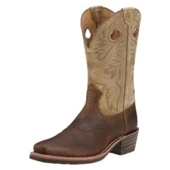 Men's Ariat 12" Heritage Roughstock Boots -Boots Sale Store 0 650 ariat 12 heritage roughstock earth brown bomber