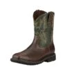 Men's Ariat Sierra Wide Square Toe Steel Toe Boots -Boots Sale Store 0 650 ariat sierra wide square toe steel toe boots dark brown pine green