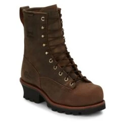 Men's Chippewa Boots 8" Paladin Lace-to-Toe Steel Toe Waterproof