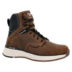 Men's Georgia 6" DuraBlend Sport Plain Toe Waterproof Boots