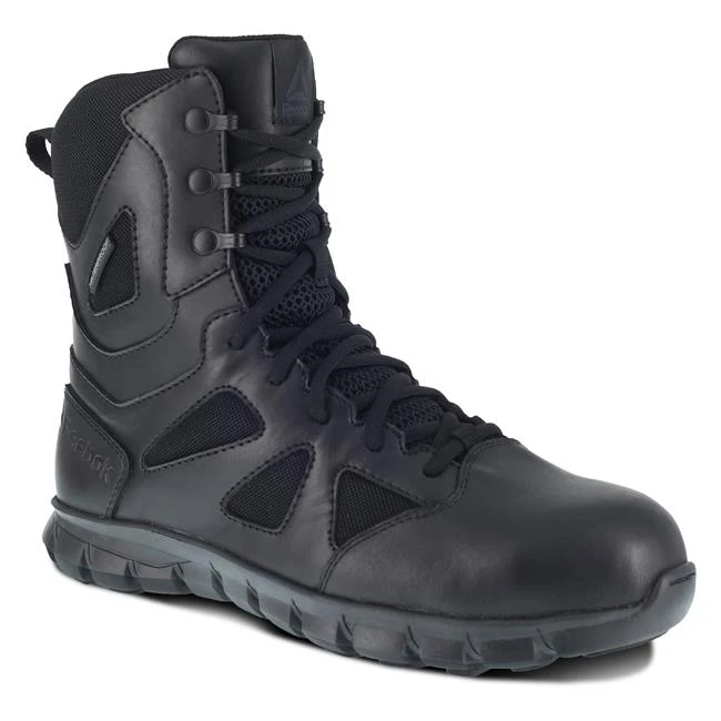 Men's Reebok 8" Sublite Cushion Tactical Composite Toe Side-Zip Waterproof Boots 3 Men's Reebok 8" Sublite Cushion Tactical Composite Toe Side-Zip Waterproof Boots