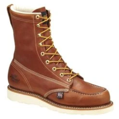 Men's Thorogood 8" American Heritage Moc Toe Wedge Steel Toe Boots -Boots Sale Store 0 650 thorogood 8 american heritage moc toe wedge steel toe tobacco