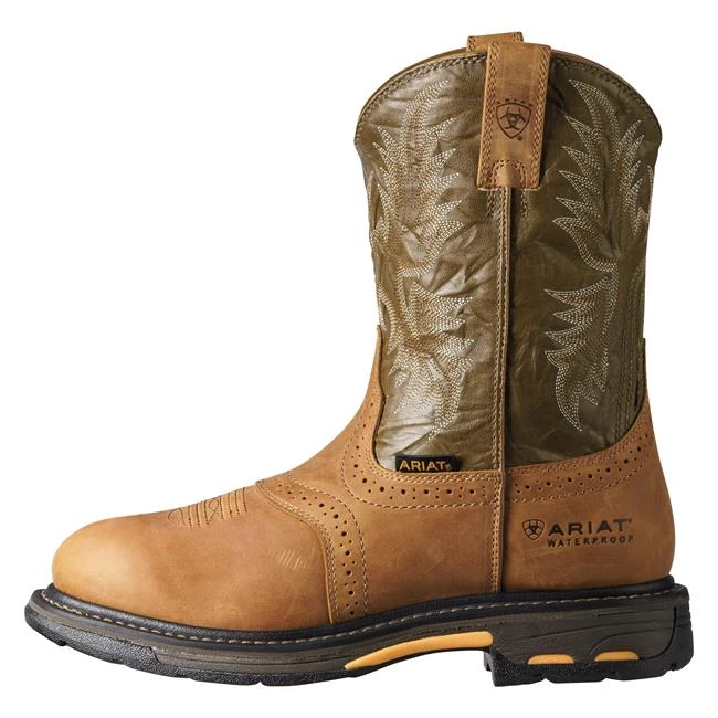 Men's Ariat 10" Workhog Pull-On Composite Toe Waterproof Boots 9 Men's Ariat 10" Workhog Pull-On Composite Toe Waterproof Boots - Image 7