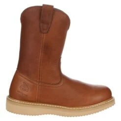 Men's Georgia 10" Wedge Wellington Pull-On Boots -Boots Sale Store 1 650 georgia 10 wedge wellington pull on barracuda gold