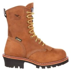 Men's Georgia 8" Logger GTX 400G Steel Toe Waterproof Boots 10 Men's Georgia 8" Logger GTX 400G Steel Toe Waterproof Boots -Boots Sale Store 1 650 georgia 8 logger gtx 400g steel toe waterproof worn saddle