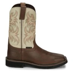 Men's Justin Original Work Boots 11" Driller Square Toe Steel Toe -Boots Sale Store 1 650 justin original work boots 11 driller square toe steel toe copper kettle rowdy titanium white