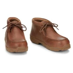 Men's Justin Original Work Boots 4" Round Mocc Alloy Toe -Boots Sale Store 1 650 justin original work boots 4 round mocc alloy toe brown