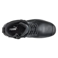 Men's Puma Safety 7" Conquest CTX Side-Zip Fiberglass Toe Boots -Boots Sale Store 1 650 puma safety 7 conquest ctx side zip fiberglass toe boots black gray