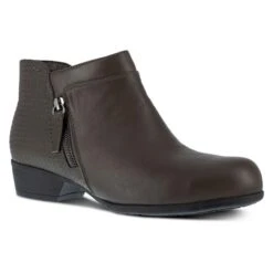 Women's Rockport Works Carly Alloy Toe -Boots Sale Store 1 650 rockport works carly alloy toe charcoal