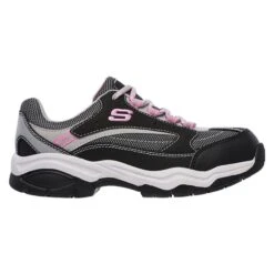 Women's Skechers Work Biscoe Steel Toe -Boots Sale Store 1 650 skechers work biscoe steel toe black gray