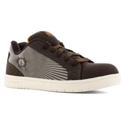 Men's Volcom Stone Op Art Composite Toe ESD -Boots Sale Store 1 650 volcom stone op art composite toe esd dark brown khaki saffron