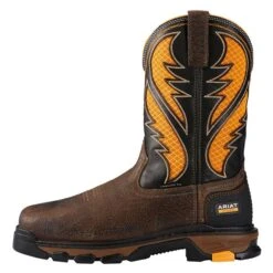 Men's Ariat 11" Intrepid VentTek Composite Toe Boots -Boots Sale Store 2 650 ariat 11 intrepid venttek composite toe cocoa brown work orange