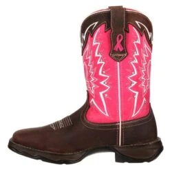 Women's Durango Lady Rebel Pink Ribbon Boots -Boots Sale Store 2 650 durango lady rebel pink ribbon dark brown pink