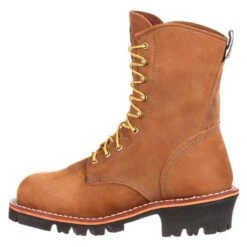 Men's Georgia 8" Logger GTX 400G Steel Toe Waterproof Boots 11 Men's Georgia 8" Logger GTX 400G Steel Toe Waterproof Boots -Boots Sale Store 2 650 georgia 8 logger gtx 400g steel toe waterproof worn saddle