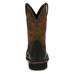 Men's Justin Original Work Boots 11" Driller Square Toe Composite Toe -Boots Sale Store 2 650 justin original work boots 11 driller square toe composite toe black oiled vintage tan