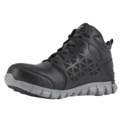 Men's Reebok Sublite Cushion Work Mid Alloy Toe Boots -Boots Sale Store 2 650 reebok sublite cushion work mid alloy toe black