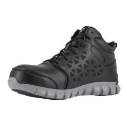 Men's Reebok Sublite Cushion Work Mid Composite Toe Waterproof -Boots Sale Store 2 650 reebok sublite cushion work mid composite toe waterproof black