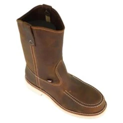 Men's Thorogood 11" Wellington Moc Toe Steel Toe Boots -Boots Sale Store 2 650 thorogood 11 wellington moc toe steel toe trail crazyhorse