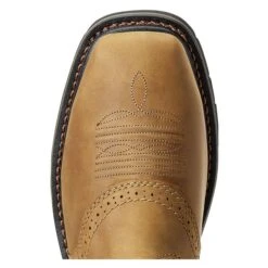 Men's Ariat 10" Sierra Wide Square Toe Steel Toe Boots -Boots Sale Store 3 650 ariat sierra wide square toe steel toe aged bark