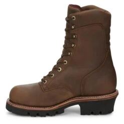 Men's Chippewa Boots 9" SUPER DNA 400G Steel Toe Waterproof -Boots Sale Store 3 650 chippewa boots 9 super dna 400g steel toe waterproof tan