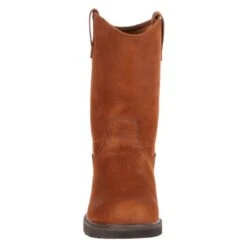 Men's Georgia 11" Suspension Heel Pull-On Steel Toe Boots -Boots Sale Store 3 650 georgia 11 suspension heel pull on steel toe oily chocolate