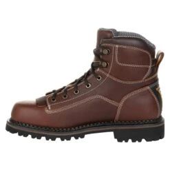 Men's Georgia 6" Low-Heel Logger Waterproof Boots -Boots Sale Store 3 650 georgia 6 low heel logger waterproof brown