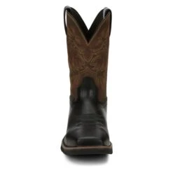 Men's Justin Original Work Boots 11" Driller Square Toe Composite Toe -Boots Sale Store 3 650 justin original work boots 11 driller square toe composite toe black oiled vintage tan