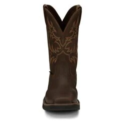 Men's Justin Original Work Boots 11" Driller Square Toe Steel Toe -Boots Sale Store 3 650 justin original work boots 11 driller square toe steel toe rugged tan