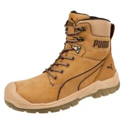 Men's Puma Safety Conquest CTX High Composite Toe Waterproof Boots -Boots Sale Store 3 650 puma safety conquest ctx high composite toe waterproof boots wheat