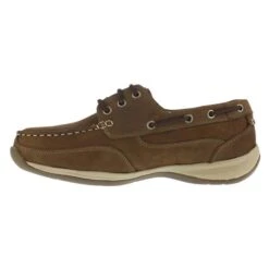 Men's Rockport Works Sailing Club Boat Shoe Steel Toe -Boots Sale Store 3 650 rockport works sailing club boat shoe steel toe brown1