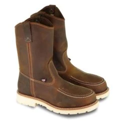 Men's Thorogood 11" Wellington Moc Toe Steel Toe Boots -Boots Sale Store 3 650 thorogood 11 wellington moc toe steel toe trail crazyhorse