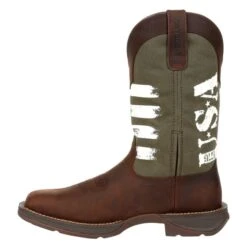 Men's Durango Rebel USA Print Western Boots -Boots Sale Store 4 650 durango rebel usa print western boots brown army green
