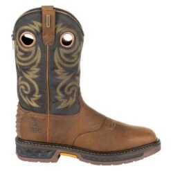 Men's Georgia 11" Carbo-Tec LT Pull-On Square Toe Waterproof Boots -Boots Sale Store 4 650 georgia 11 carbo tec lt pull on square toe waterproof brown black