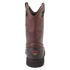 Men's Georgia 11" Mud Dog Comfort Core Pull-On Steel Toe Boots -Boots Sale Store 4 650 georgia 11 mud dog comfort core pull on steel toe soggy brown