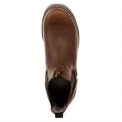 Men's Georgia AMP LT Wedge Steel Toe Waterproof Chelsea Boots -Boots Sale Store 4 650 georgia amp lt wedge steel toe waterproof chelsea boots brown