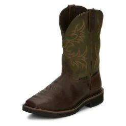 Men's Justin Original Work Boots 11" Keavan Met Guard Steel Toe Waterproof -Boots Sale Store 4 650 justin original work boots 11 keavan met guard steel toe waterproof dark brown mossy green