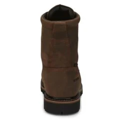 Men's Justin Original Work Boots 8" Pulley Round Toe Met Guard CT WP -Boots Sale Store 4 650 justin original work boots 8 pulley round toe met guard ct wp brown