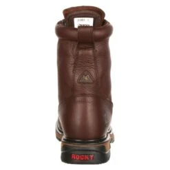 Men's Rocky 8" Original Ride Lacers Steel Toe Waterproof Boots -Boots Sale Store 4 650 rocky 8 original ride lacers steel toe waterproof bridle brown