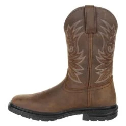 Men's Rocky Worksmart Composite Toe Waterproof Boots -Boots Sale Store 4 650 rocky worksmart composite toe waterproof brown