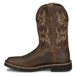 Men's Justin Original Work Boots 11" Driller Square Toe Waterproof 16 Men's Justin Original Work Boots 11" Driller Square Toe Waterproof -Boots Sale Store 5 650 justin original work boots 11 driller square toe waterproof rugged tan