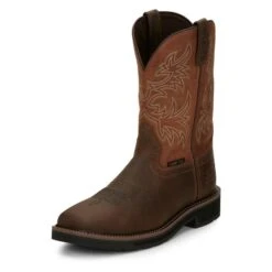 Men's Justin Original Work Boots 11" Switch Composite Toe -Boots Sale Store 5 650 justin original work boots 11 switch composite toe rugged tan american orange