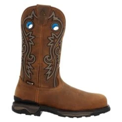 Men's Rocky Carbon 6 Western Carbon Toe Waterproof Boots -Boots Sale Store 6 650 rocky carbon 6 western carbon toe waterproof boots brown and tan