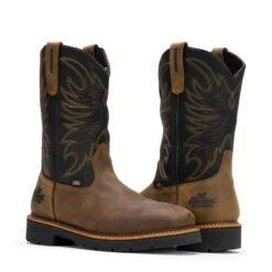 Men's Thorogood American Heritage Square Toe Wellington Waterproof Steel Toe Boots -Boots Sale Store 6 650 thorogood american heritage square toe wellington waterproof steel toe boots crazyhorse