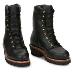 Men's Chippewa Boots 9" SUPER DNA 400G Steel Toe Waterproof -Boots Sale Store 7 650 chippewa boots 9 super dna 400g steel toe waterproof black